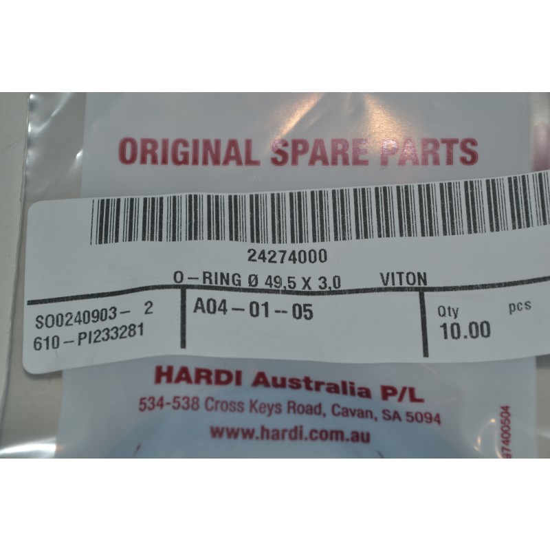 Hardi Pump O-ring 49.5 x 3.0